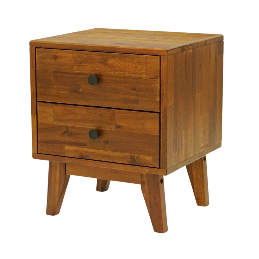Silvia Acacia Wood Nightstand