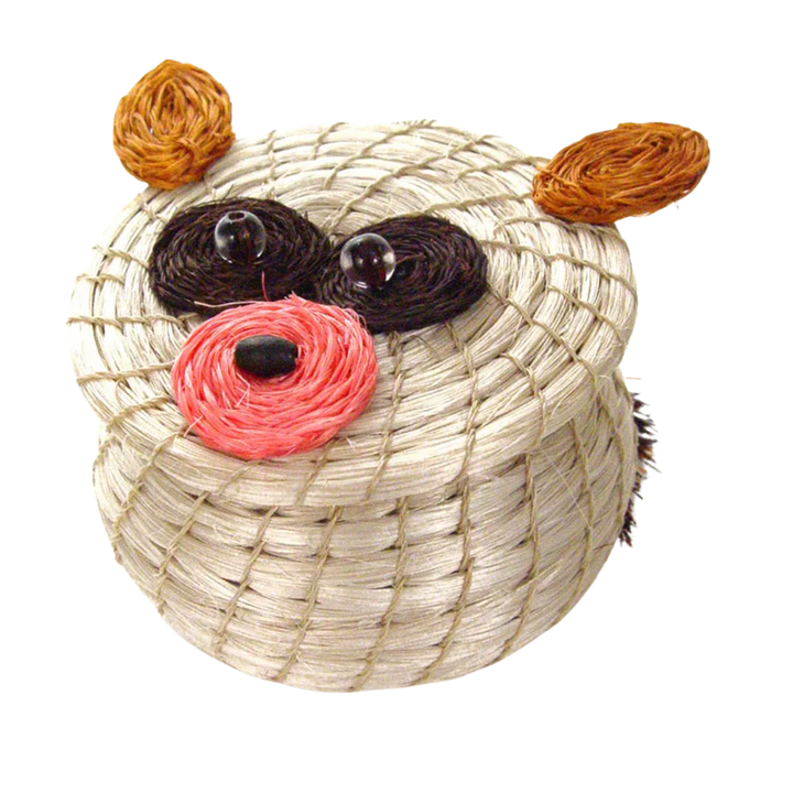 Sisal Lidded Bush Baby Basket