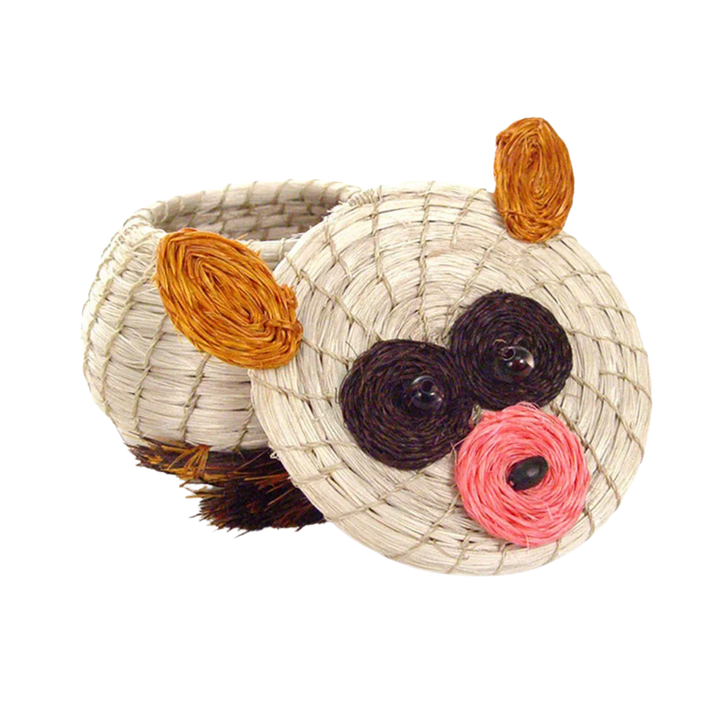 Sisal Lidded Bush Baby Basket