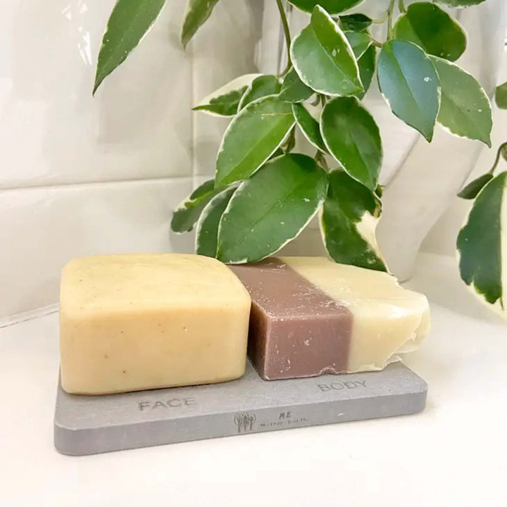 Diatomite Quick-Dry Antimicrobial Soap Dish, 5" x 3"