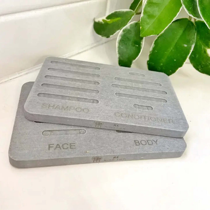 Diatomite Quick-Dry Antimicrobial Soap Dish, 5" x 3"