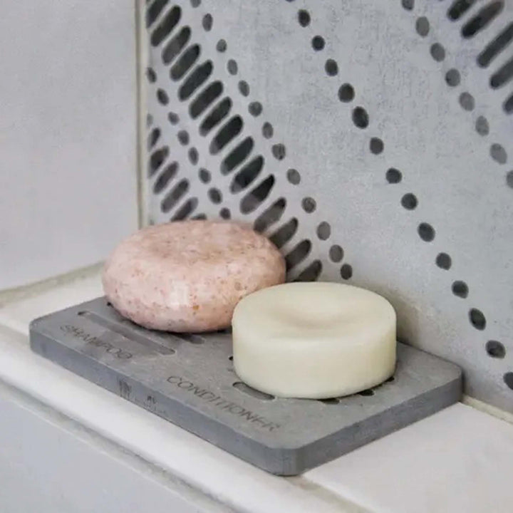 Diatomite Quick-Dry Antimicrobial Soap Dish, 5" x 3"