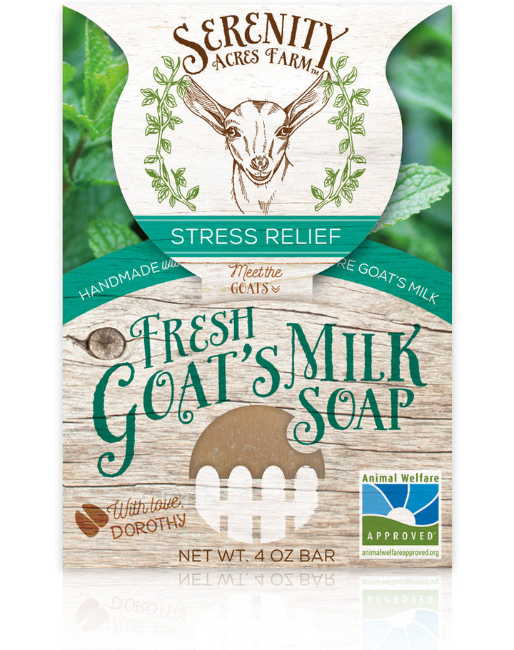 Pure Peppermint Goat Milk Bar Soap, 4 oz.