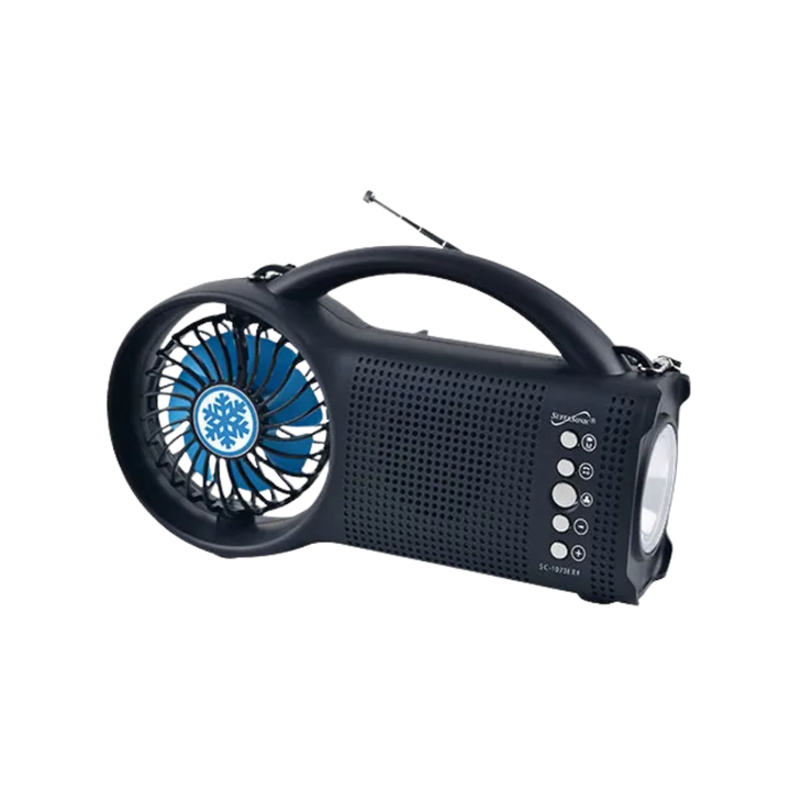 Solar Bluetooth Speaker Fan Radio