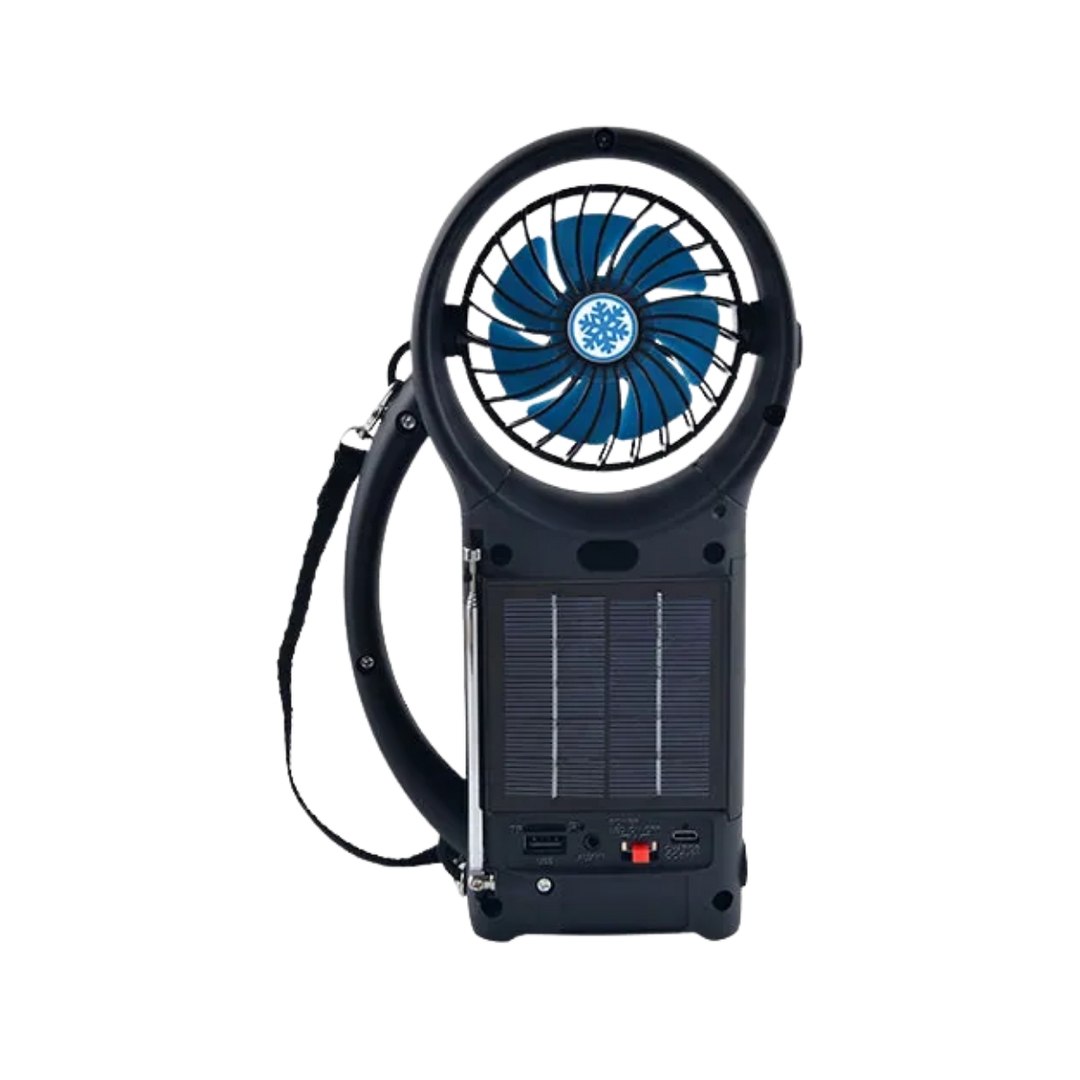 Solar Bluetooth Speaker Fan Radio