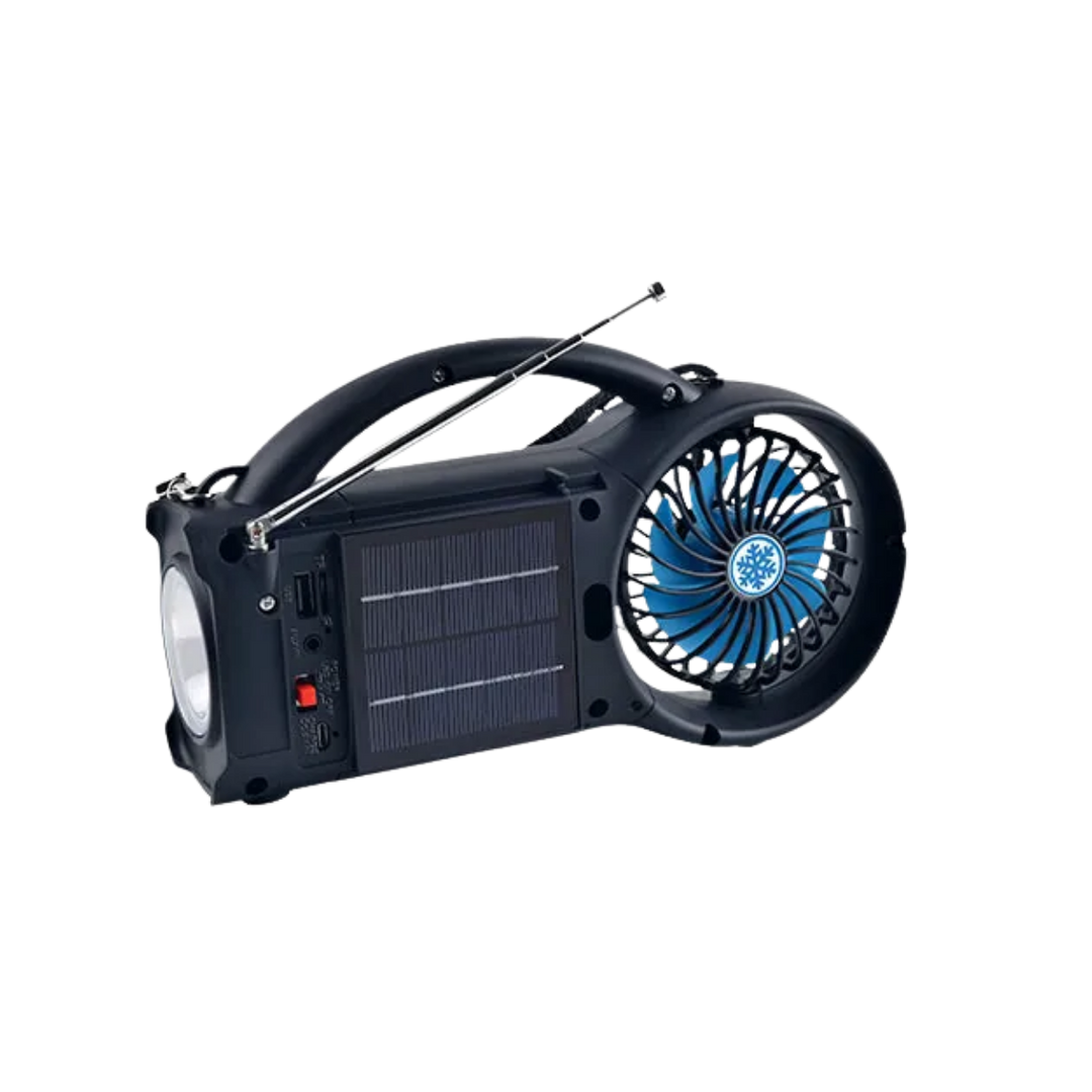 Solar Bluetooth Speaker Fan Radio