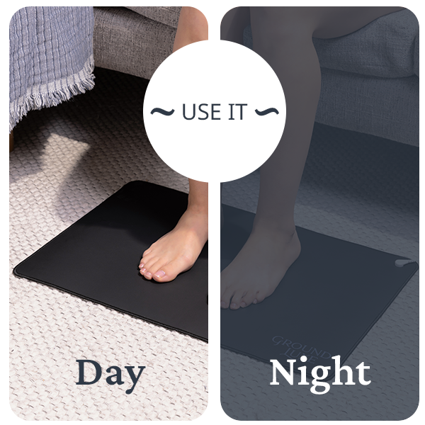 Vegan Leather Conductive Grounding Mat, Portable