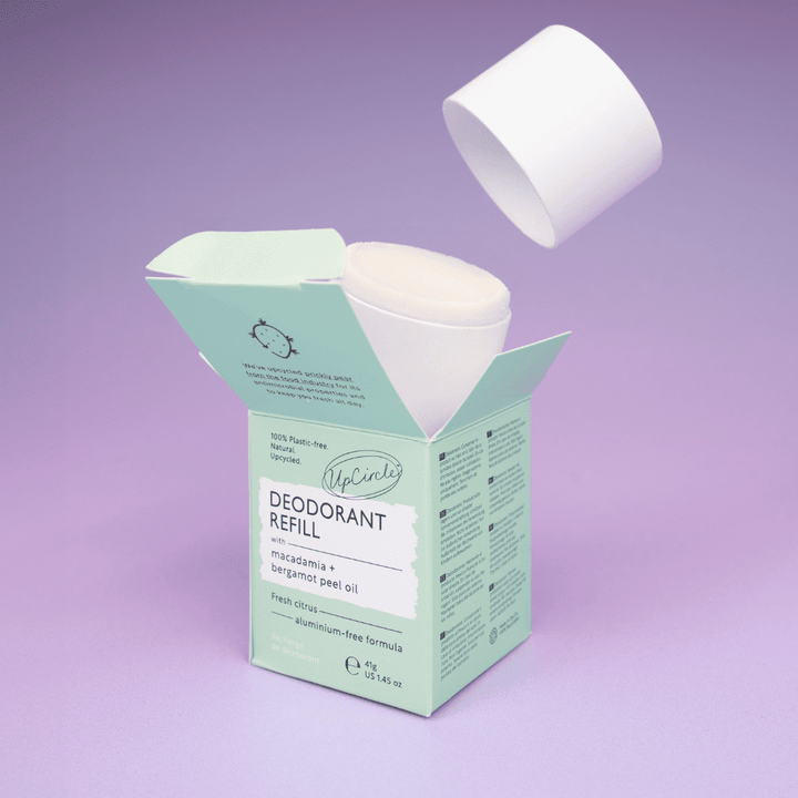 Upcycled Refillable Deodorant, Baking Soda-Free