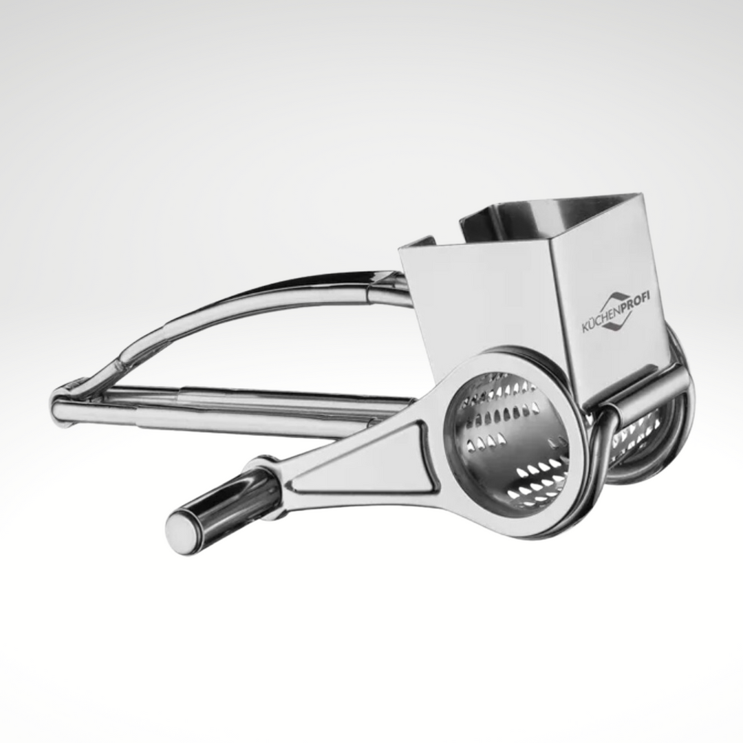 Plastic-Free 18/10 Stainless Steel Rotary Cheese Grater