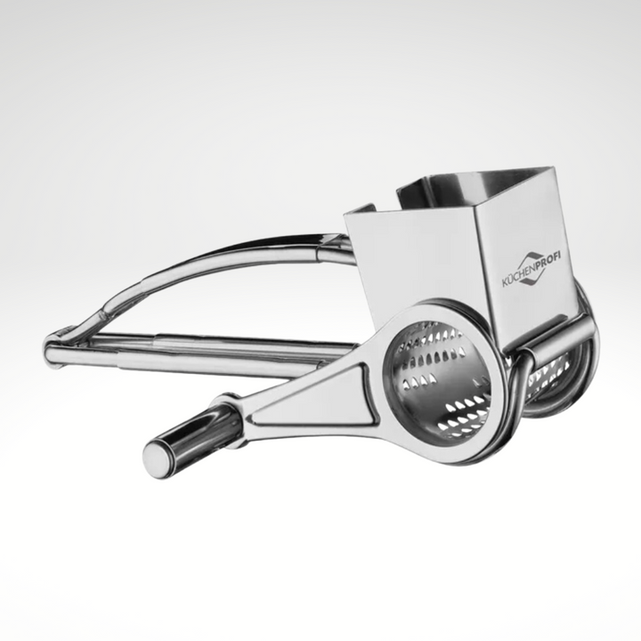 Plastic-Free 18/10 Stainless Steel Rotary Cheese Grater