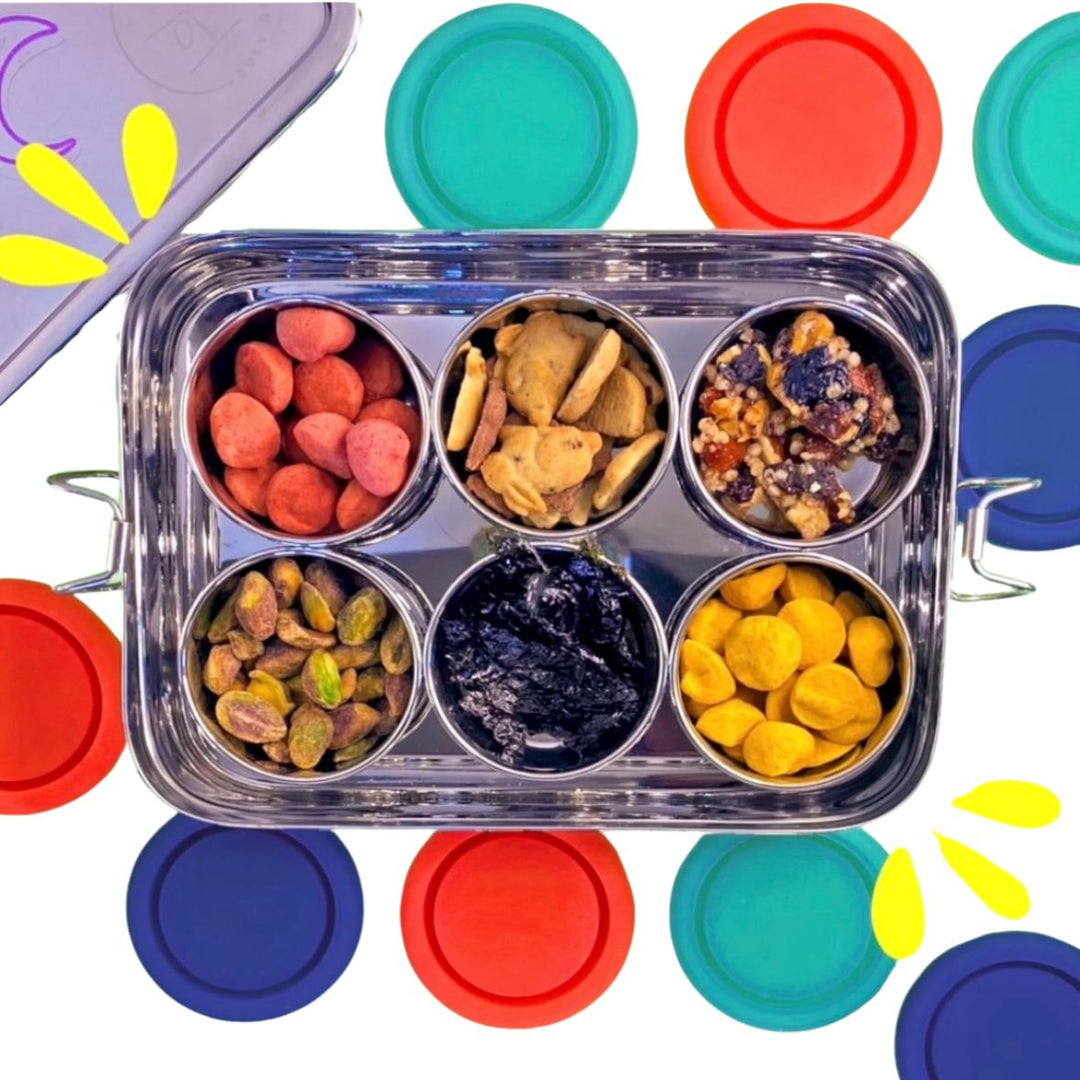 Plastic-Free Steel Bento Food Storage Box, 8 Ct.