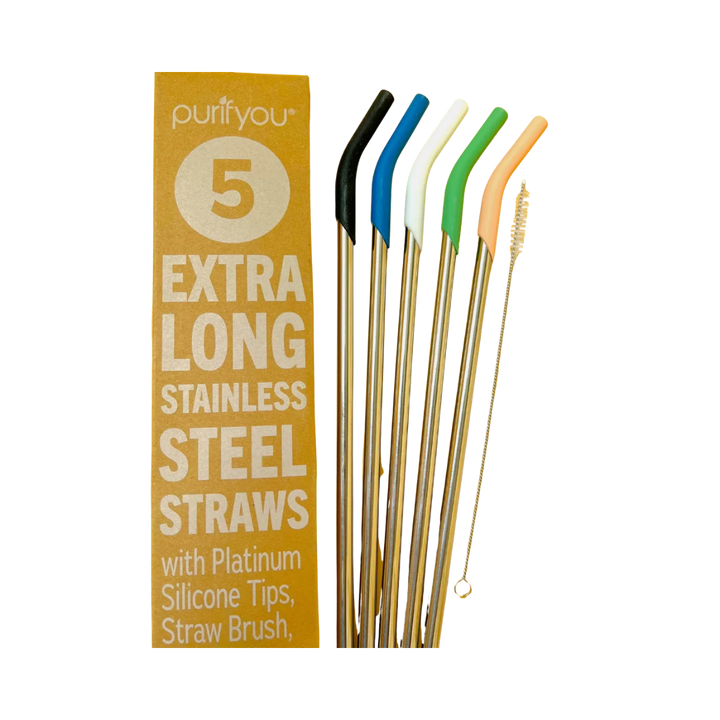 Stainless Steel Drinking Straw Set