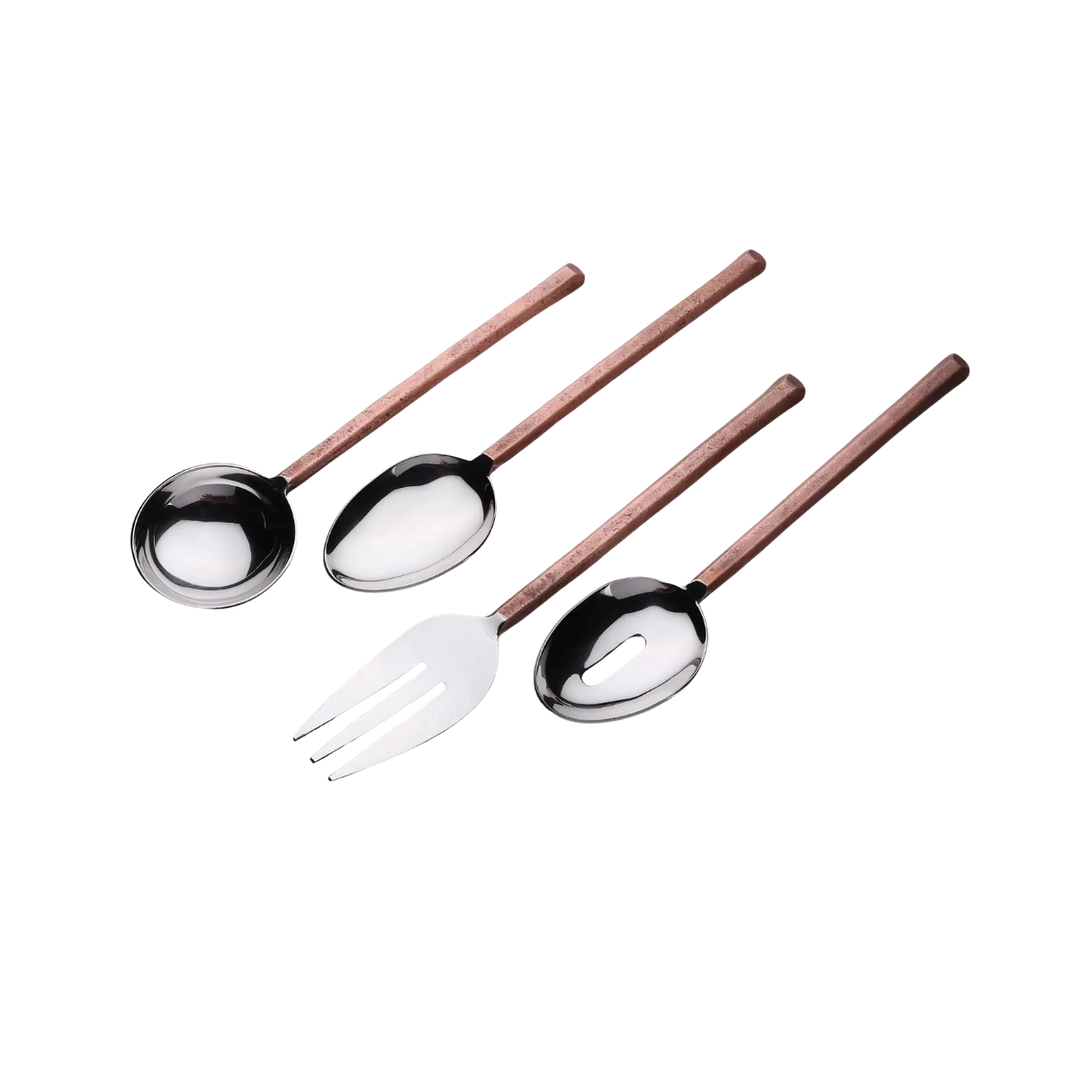 Steel Plateau Hostess Set of Four