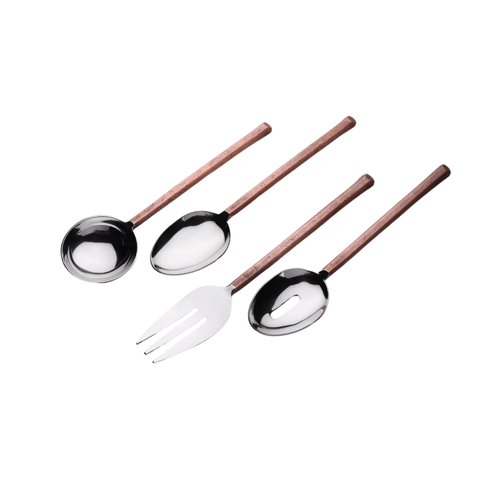 Steel Plateau Hostess Set of Four