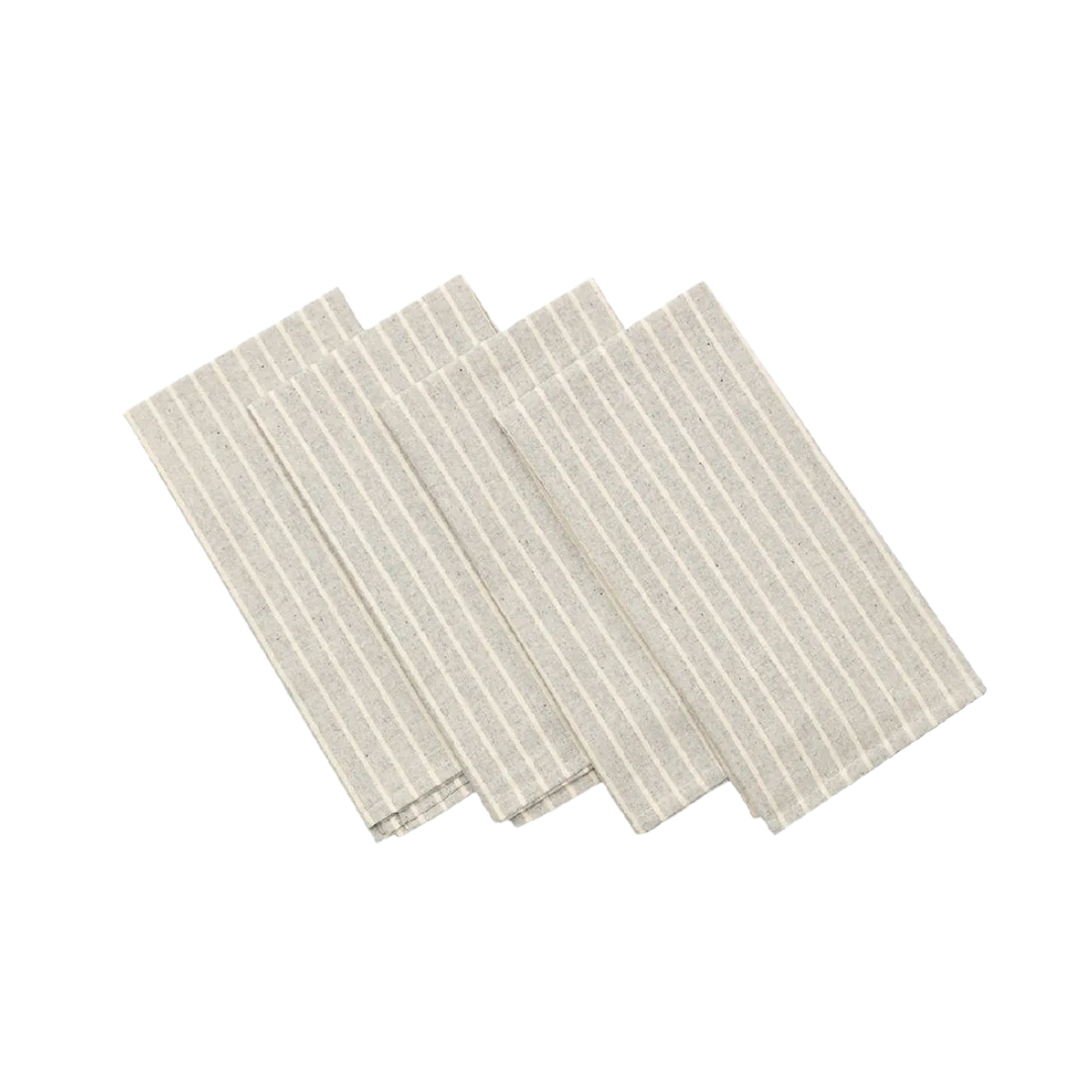 Striped Cotton Napkin Set of 4
