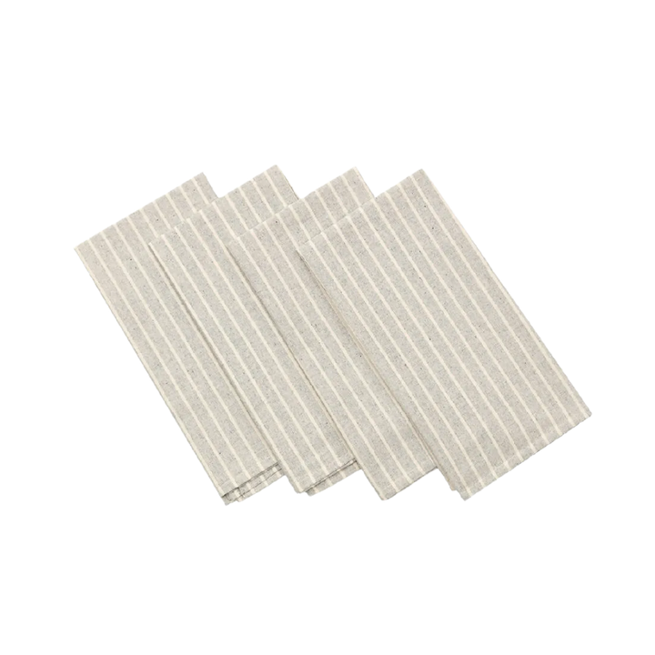 Striped Cotton Napkin Set of 4