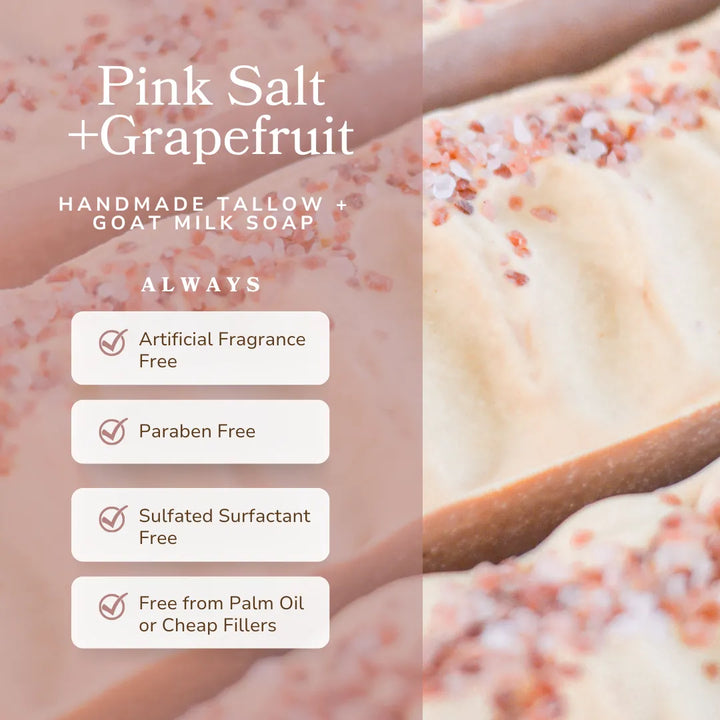 Pink Salt Grapefruit Cleansing Bar