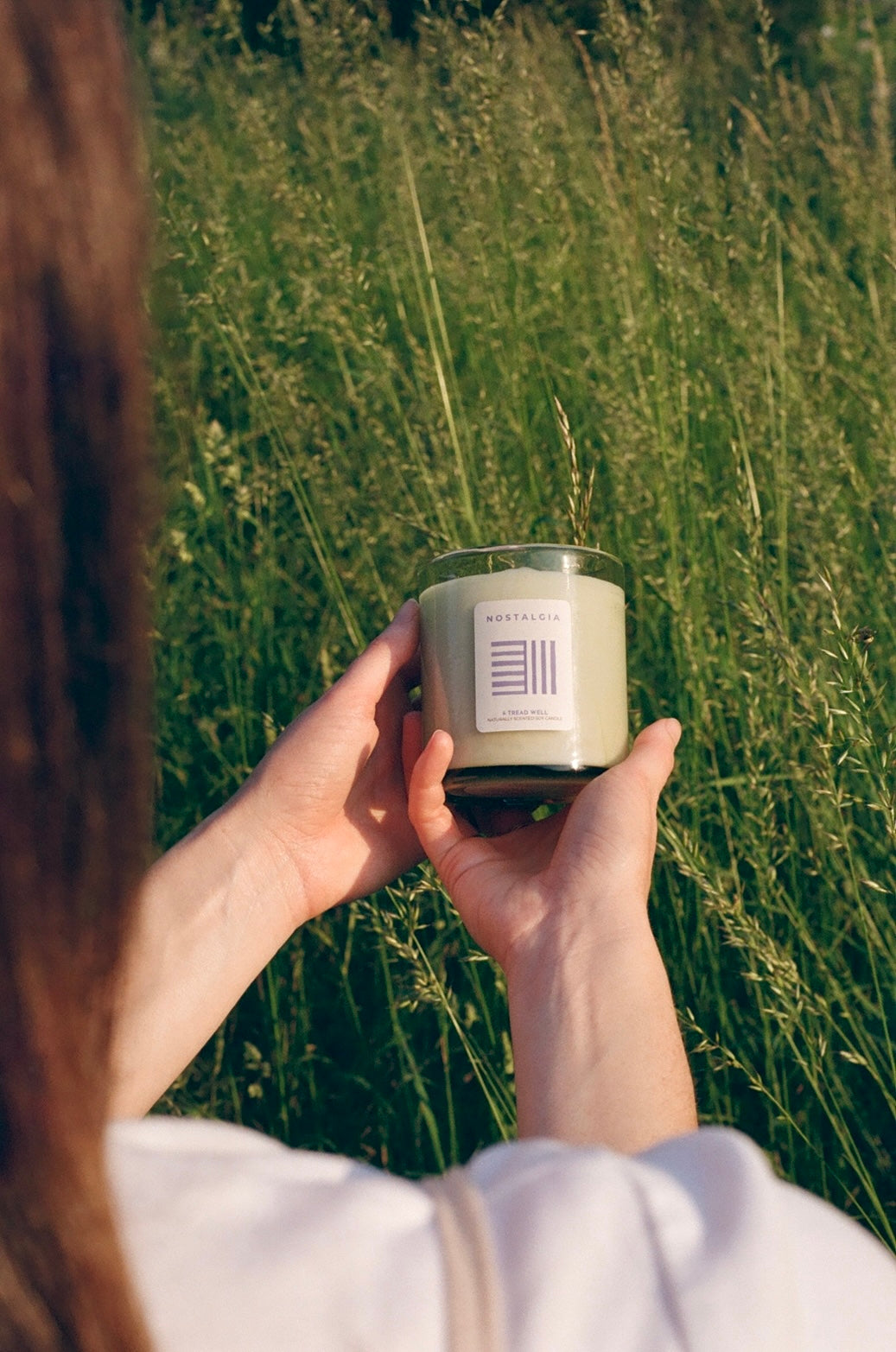 Hand-Poured Recycled Glass Soy Wax Forest Candle