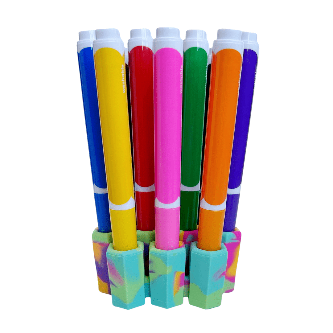 FDA Silicone Grip-Tight Marker Storage Organizer