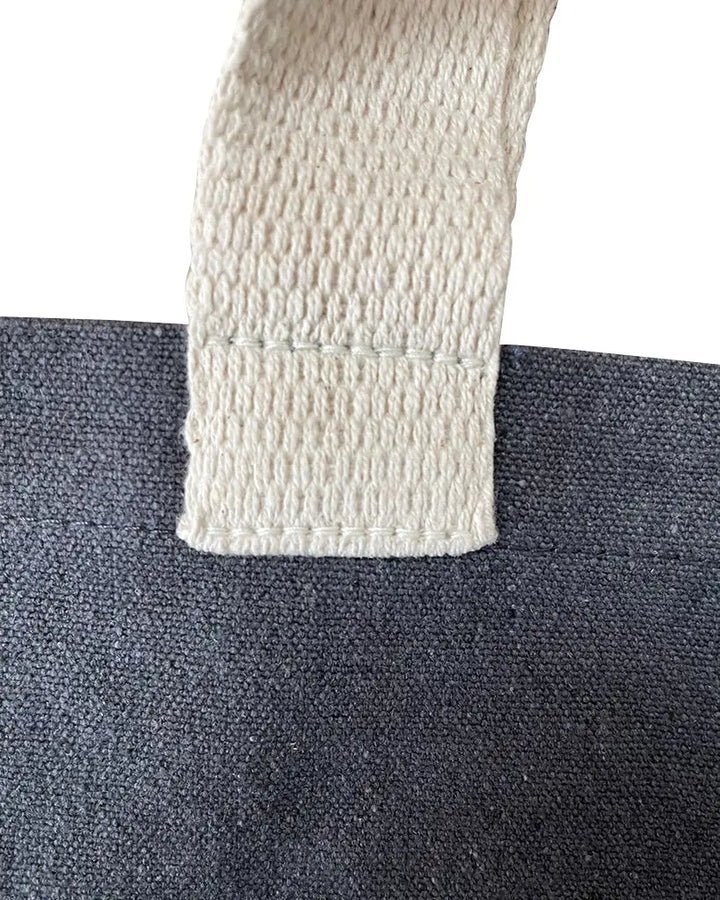 Recycled Canvas Tote Bag, Charcoal