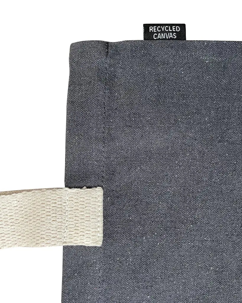 Recycled Canvas Tote Bag, Charcoal