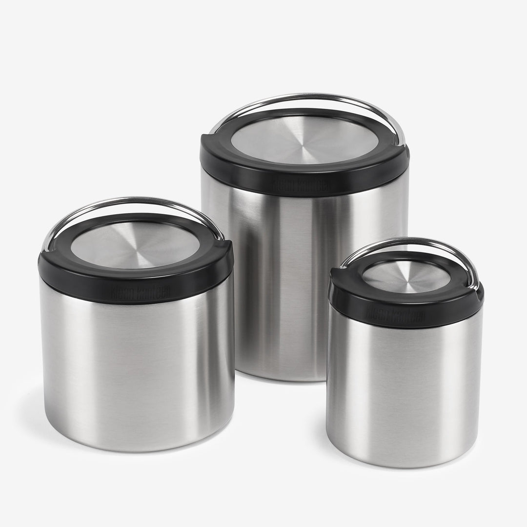 Recycled Stainless Steel Insulated Food Canister, 32 oz.