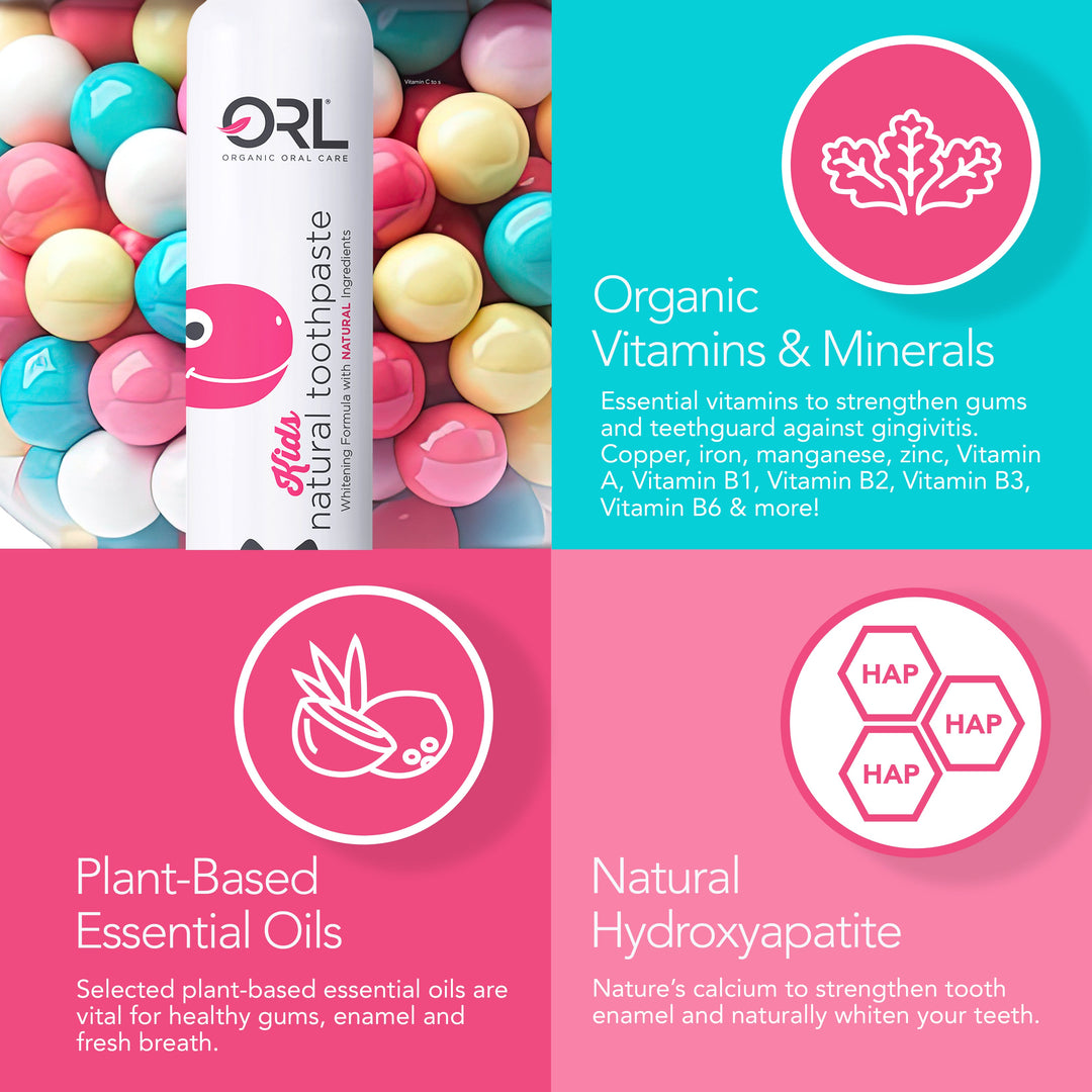 Organic Hydroxyapatite Kids Fluoride-Free Toothpaste