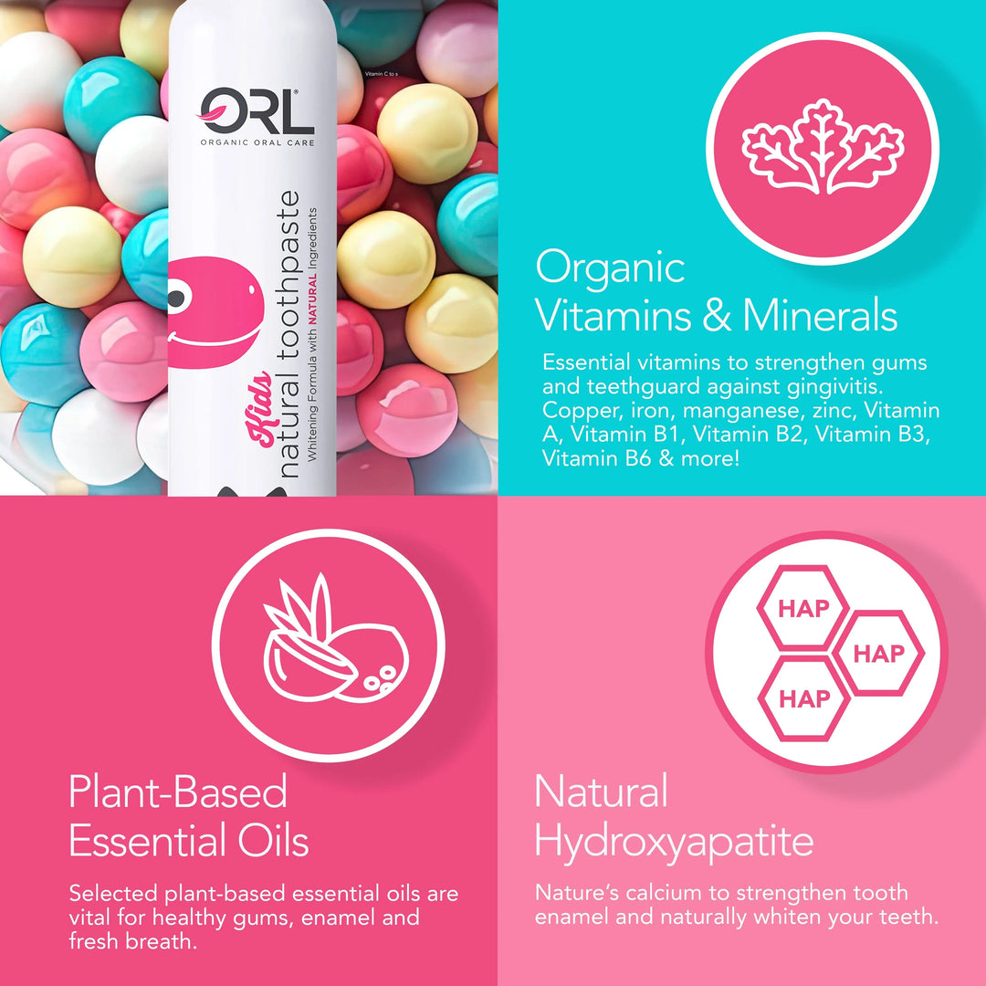 Kids Bubblegum Toothpaste Fluoride Free