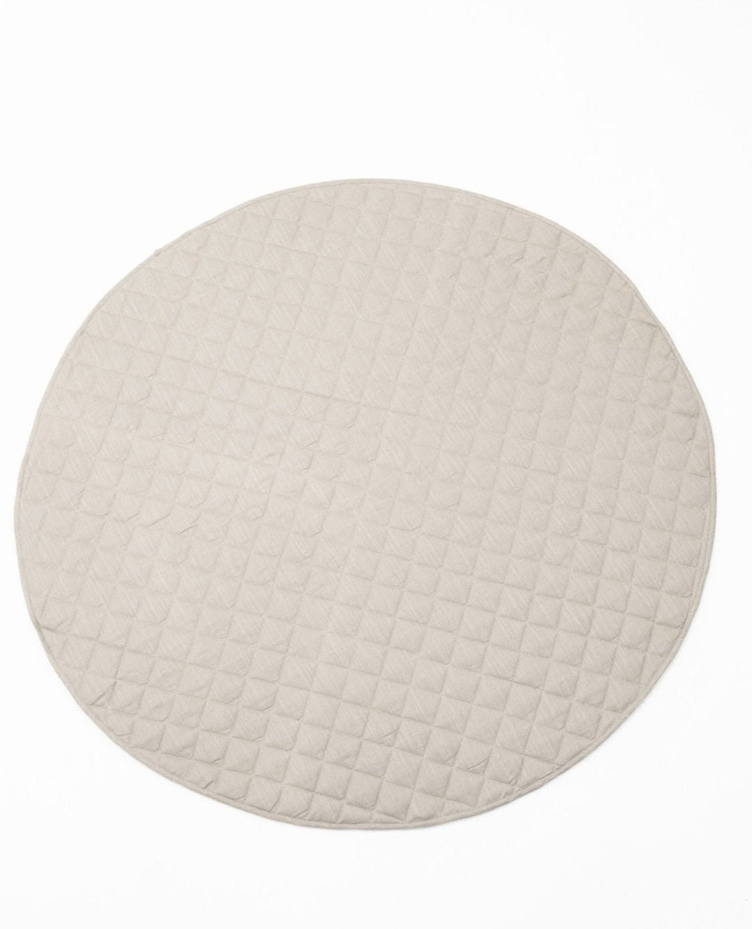 Pure Linen Triple-Padded Round Baby Play Mat