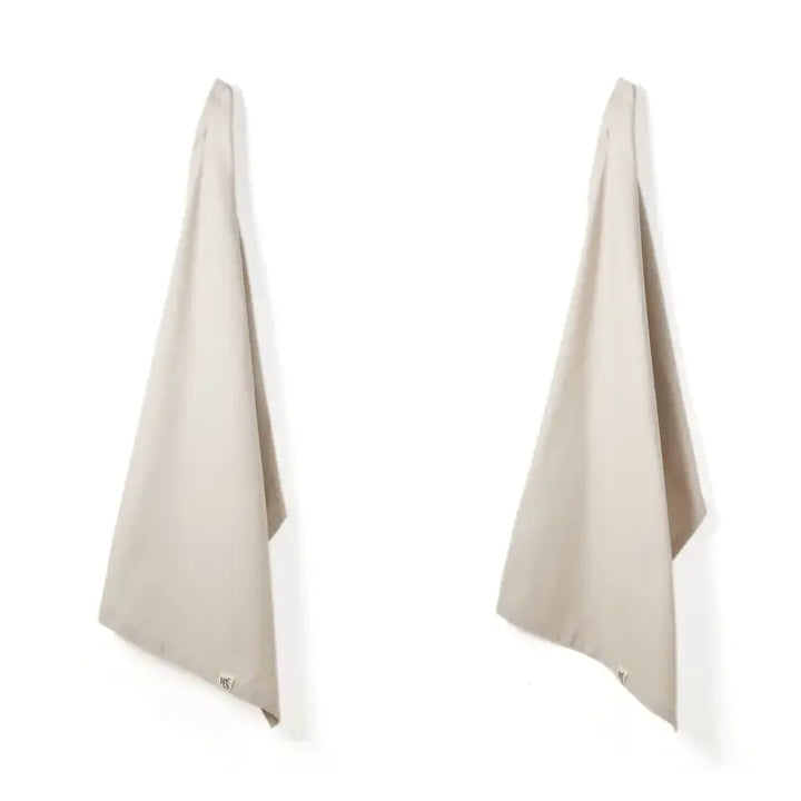 Organic Cotton Herringbone Kitchen Towels, 2 Ct.