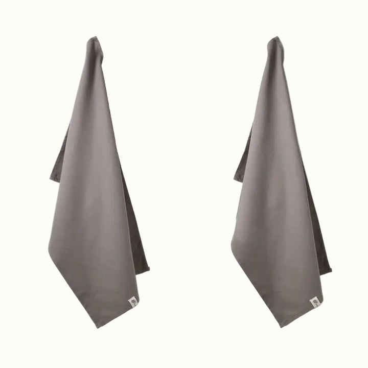 Organic Cotton Herringbone Kitchen Towels, 2 Ct.