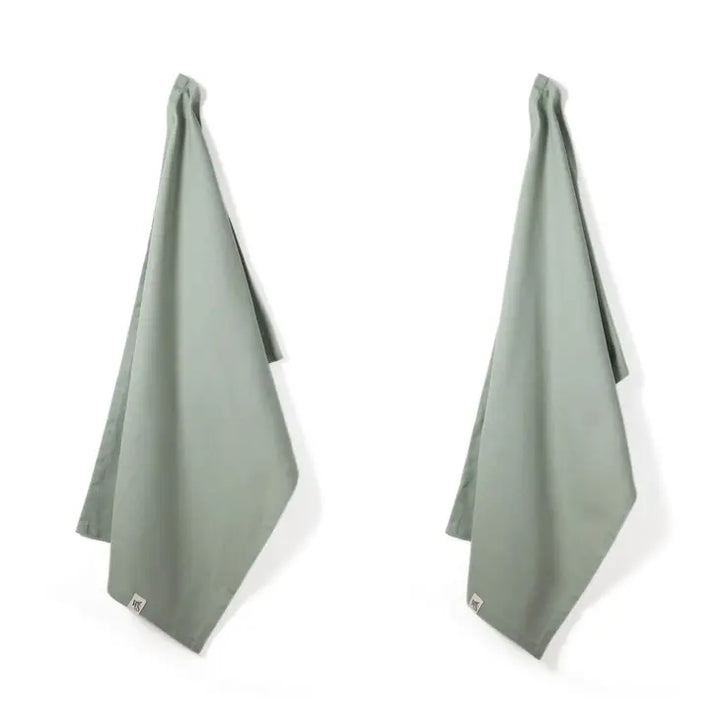 Organic Cotton Herringbone Kitchen Towels, 2 Ct.