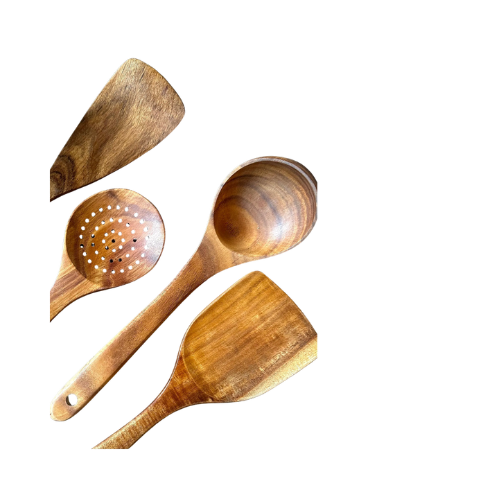 Teak Wood Kitchen Utensil Set