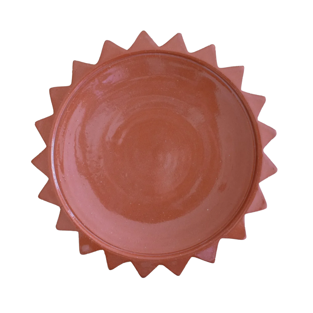 Terracotta Sun Ceramic Dinner Plate
