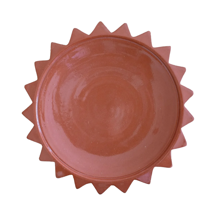 Terracotta Sun Ceramic Dinner Plate