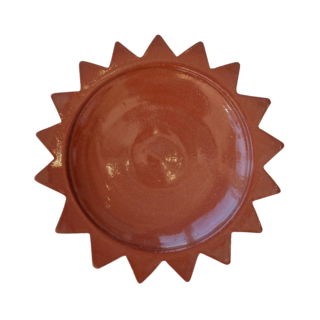 Terracotta Sun Ceramic Dinner Plate