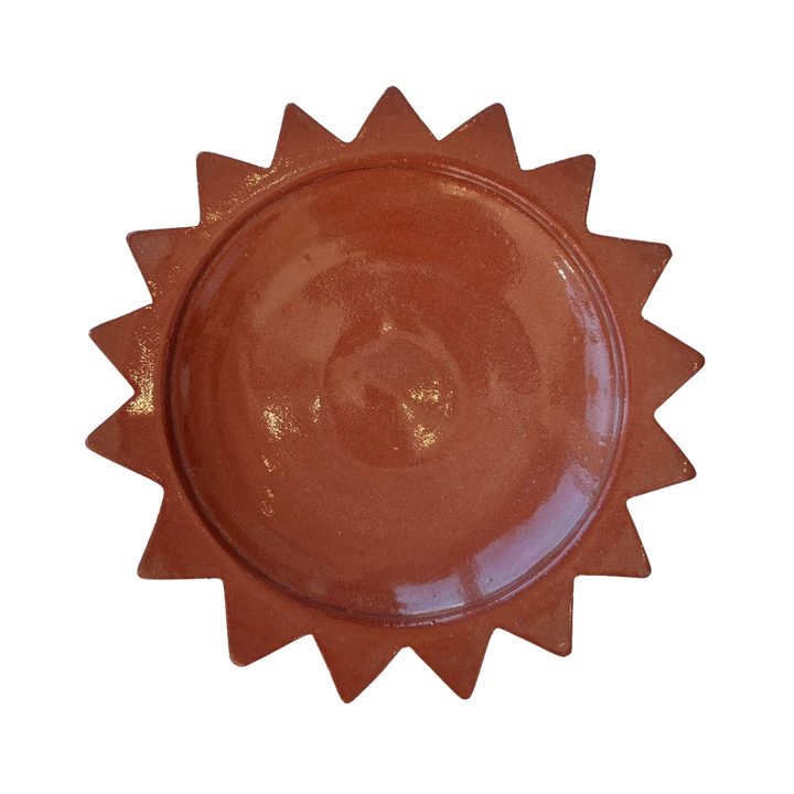 Terracotta Sun Ceramic Dinner Plate
