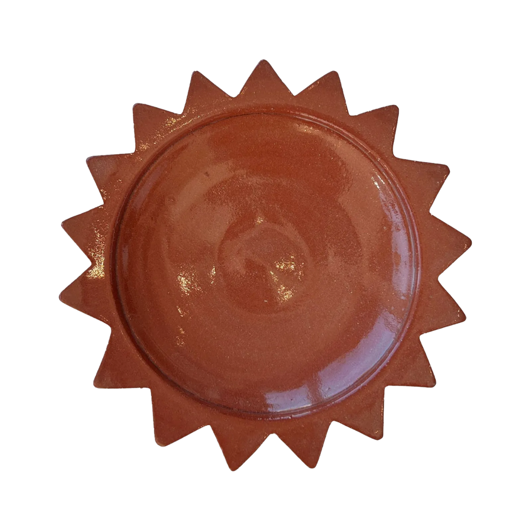 Terracotta Sun Ceramic Dinner Plate