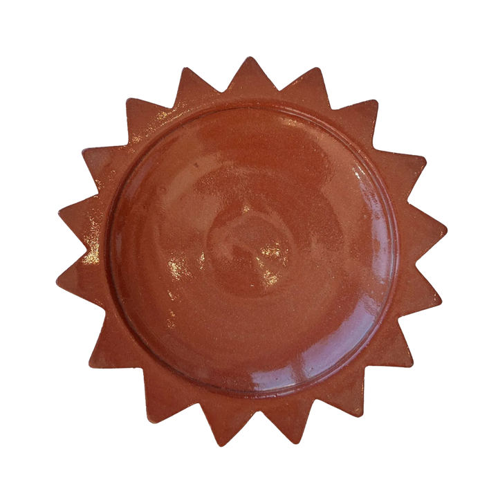 Terracotta Sun Ceramic Dinner Plate