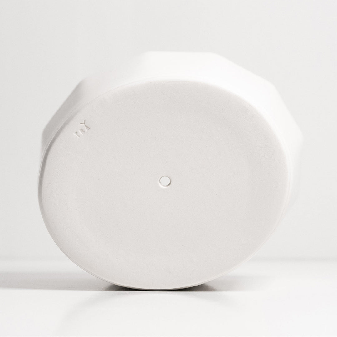 Handcrafted Porcelain Oval Planter with Drainage Tray