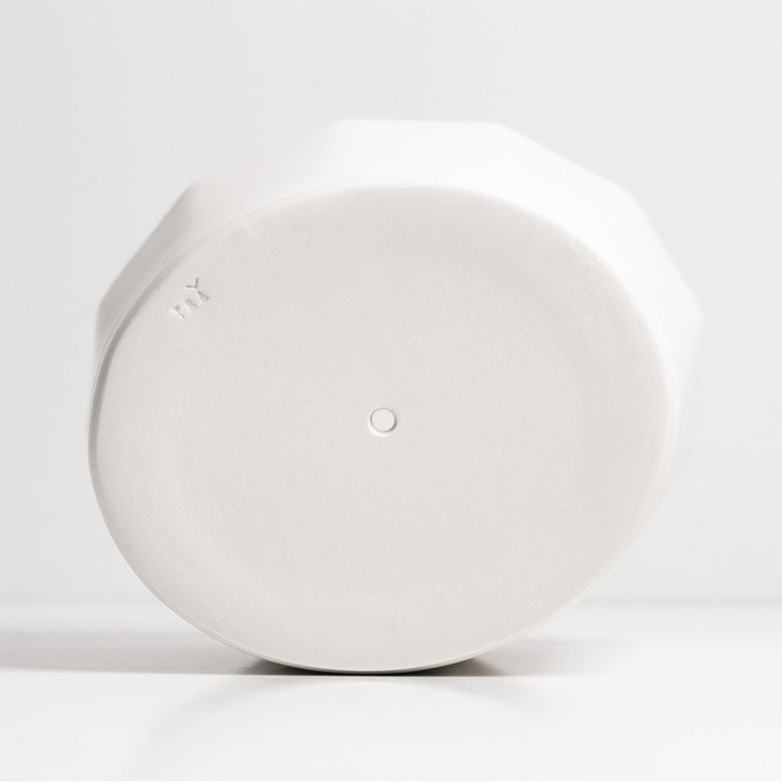 Handcrafted Porcelain Oval Planter with Drainage Tray