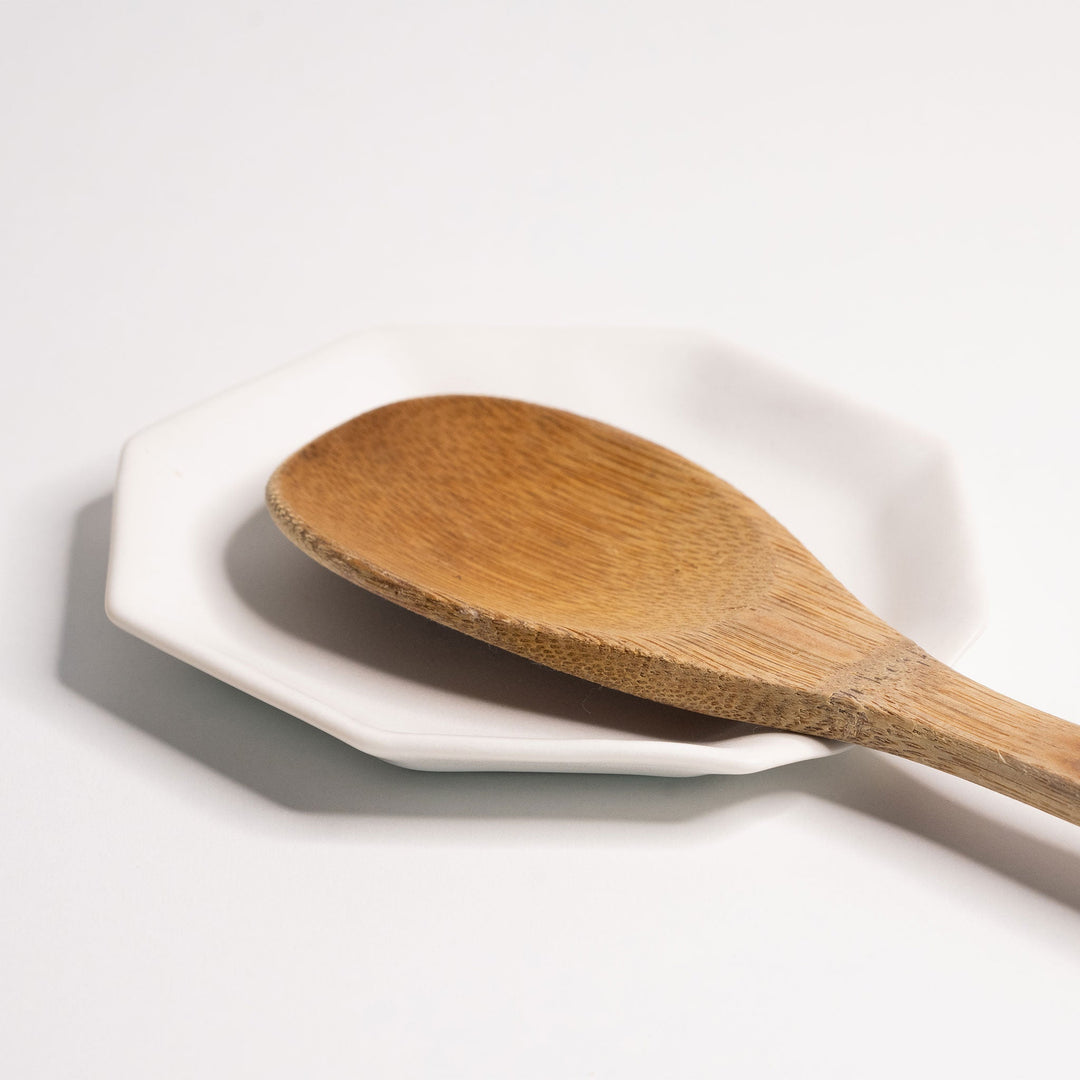 Handcrafted Porcelain Octagonal Spoon Rest