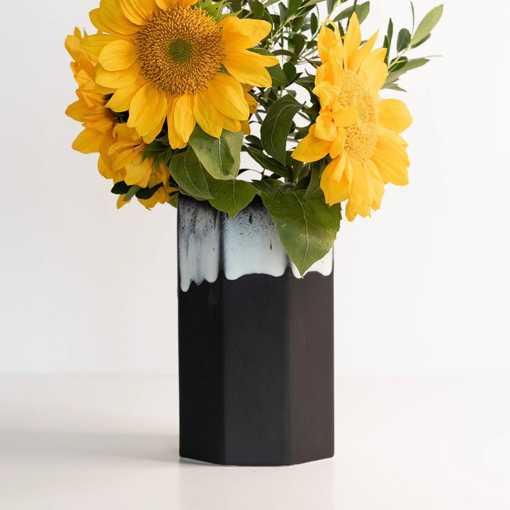 Octagonal Porcelain Bouquet Vase