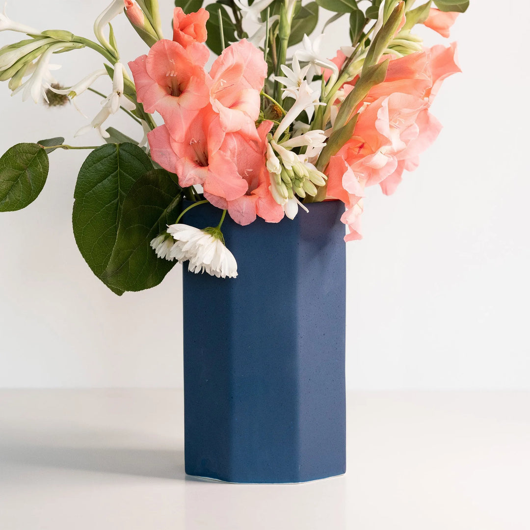 Octagonal Porcelain Bouquet Vase