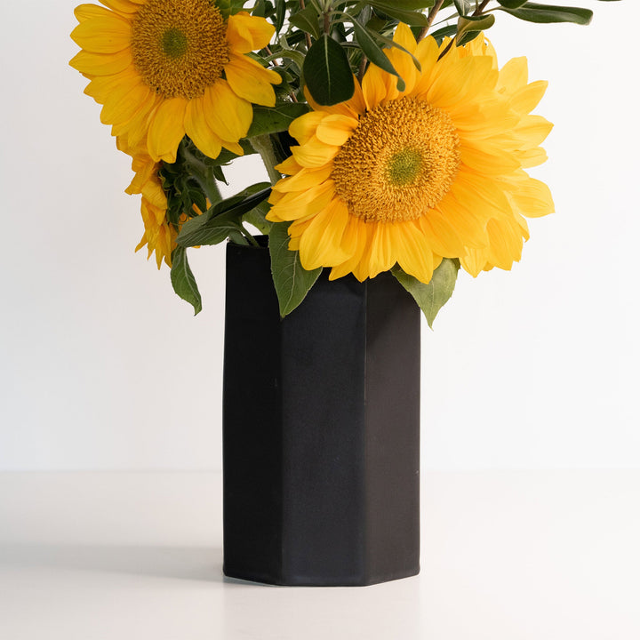 Handcrafted Porcelain Octagonal Bouquet Vase Decor