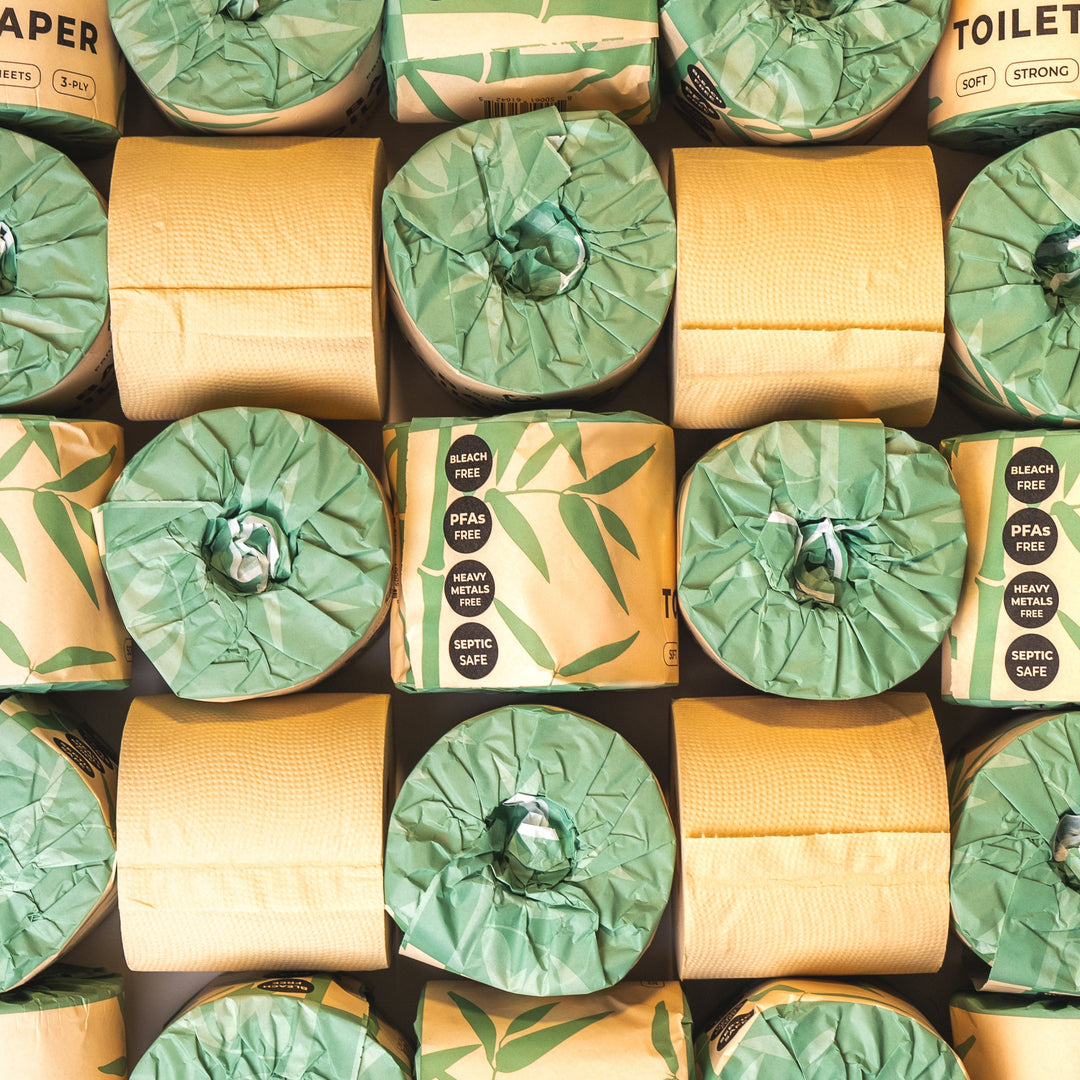Biodegradable Unbleached 3-Ply Bamboo Toilet Paper