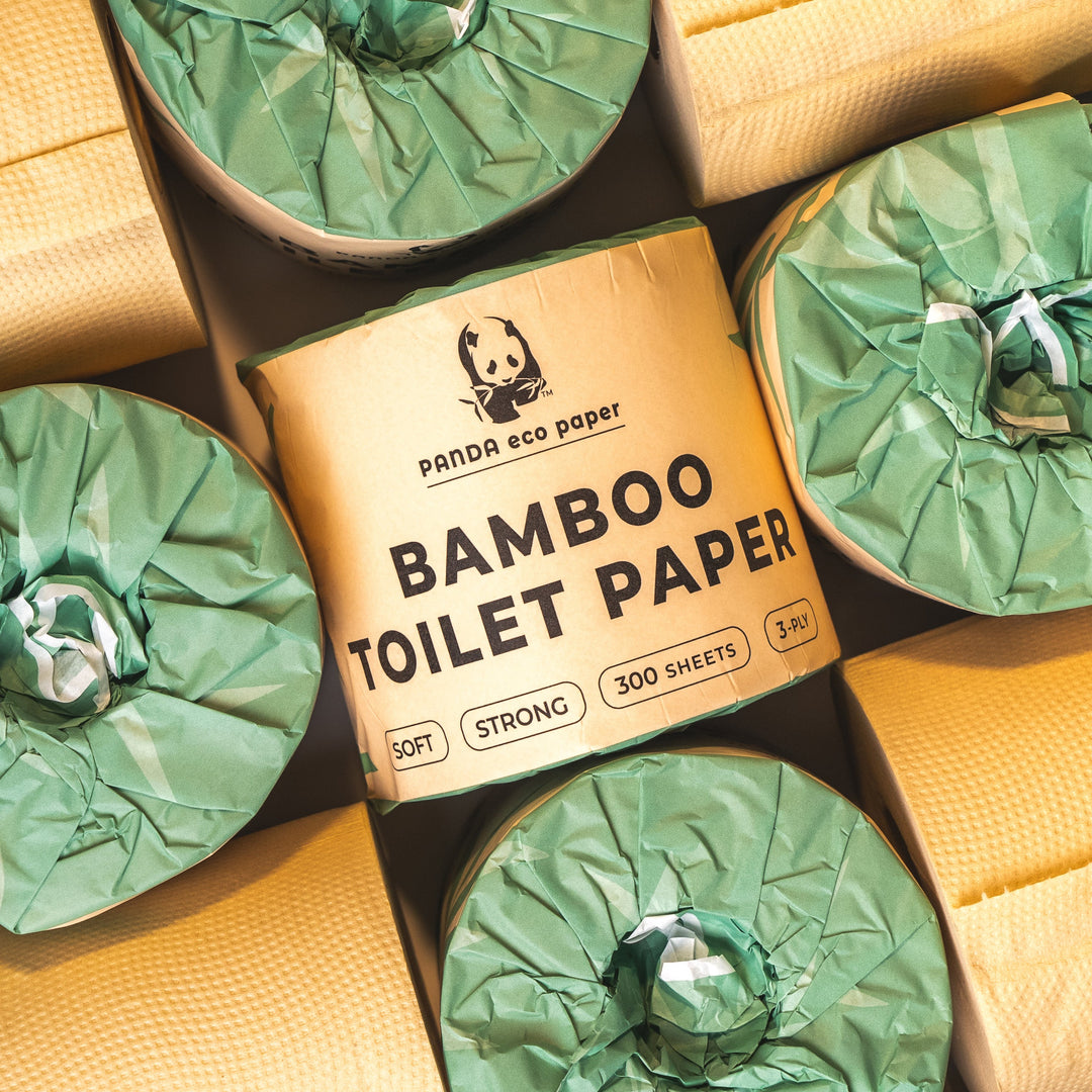 Biodegradable Unbleached 3-Ply Bamboo Toilet Paper