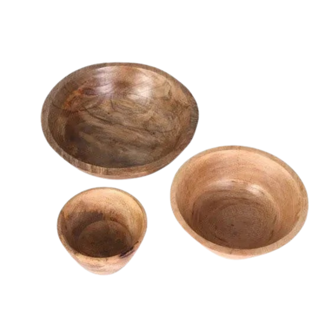 Tondra Acacia Wood Bowl Set