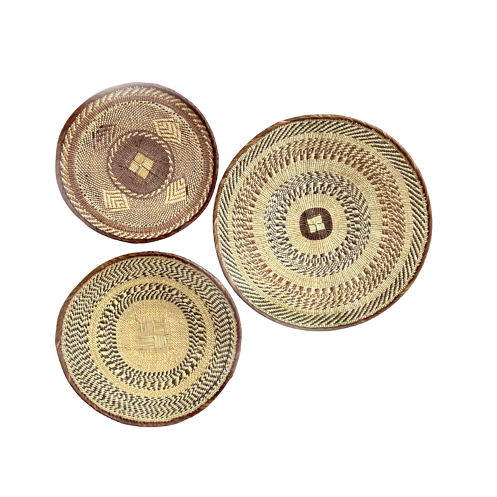 Tonga Woven Basket Set of 3 Zimbabwe