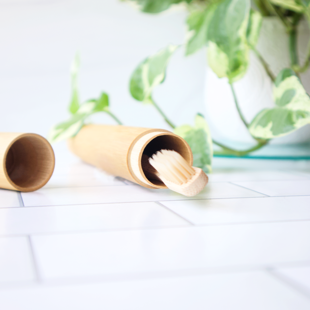 Plastic-Free Bamboo Travel Toothbrush Case